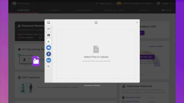 Upload Files for Transcript Upload Files for Transcript