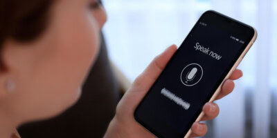 a person in the process of an AI interview for qualitative research